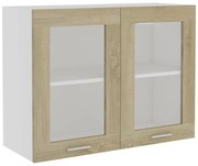 vidaXL Hangkast 80x31x60 cm spaanplaat sonoma eikenkleurig