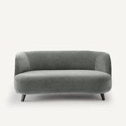 XS 3-zitsbank in stonewashed fluweel, Rosebury, design E. Gallina