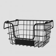 Zebat Stalen Opbergmand Zwart & Groot - Sklum