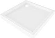 Mexen Flow+ douchebak vierkant 80 x 80 cm, wit glans - 46S108080H