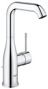 GROHE Essence New Wastafelkraan Opbouw - uitloop 12.7cm - L size - hoge draaibare uitloop - met trekwaste - EcoJoy - chroom 32628001