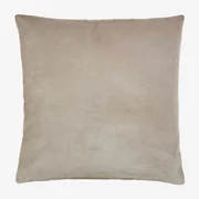 Vierkant Katoenen Fluwelen Kussen (40x40 Cm) Enid Crema Cannoli - Sklum
