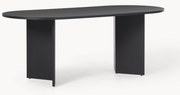 Ovale houten eettafel Toni, in verschillende formaten