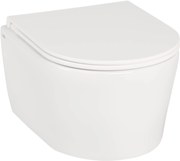 Clou InBe compact hangtoilet en quickrelease toiletbril met softclose wit