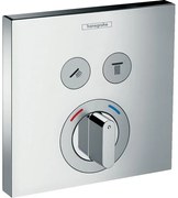 Hansgrohe ShowerSelect afbouwdeel voor inbouwmengkraan met 2 stopkranen voor 2 douchefuncties chroom 15768000