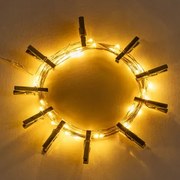Decoratieve Led-slinger 3,50 M Met Knijpers Inça Goud - Sklum