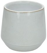 Bloempot, steengoed, wit,Ø 15 cm