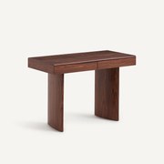 MDF bureau met palissanderfineer, 2 lades, LEVENOR