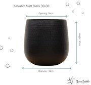 Pot Karakter Matt Black