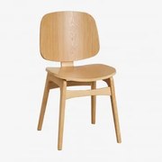 Canada Houten Eetkamerstoel Natuurlijk Hout & Natuurlijk Hout - Sklum