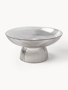 Glazen schaal Lija met een geribbeld oppervlak