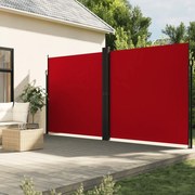 vidaXL Tuinscherm uittrekbaar 220x1000 cm rood