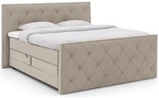 Goossens Excellent Boxspring Nomade Savanne incl. voetbord