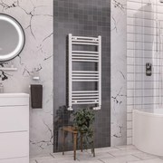 Eastbrook Wendover gebogen verticale radiator 100x50cm Wit 372 watt