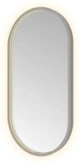 Hotbath &More Oval spiegel ovaal 40x80cm geborsteld gunmetal PVD