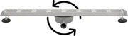 Saqu Twist Drain complete douchegoot inclusief rooster 80cm rvs