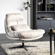 Eleonora Cooper Draaibare Fauteuil Beige Stof