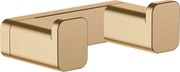 Hansgrohe AddStoris dubbele wandhaak 6,6x3,6x2,1cm brushed bronze