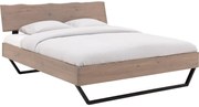 Goossens Bedframe Slade, Bedframe 140 x 200 cm hoofdbord organisch