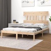 vidaXL Bedframe massief hout 135x190 cm 4FT6 Double