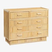 Leiremy 100x40 Cm Rotan Ladekast Bruin Natuurlijk - Sklum