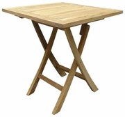 Klaptafel 70 cm vierkant teak