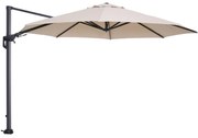 Garden Impressions Hawaii zweefparasol Ø350 cm - frame carbon black - doek ecru