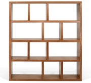 TemaHome Berlin 12-vaks Roomdivider Walnootfineer - 150x34x159cm.