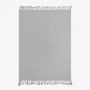 Eloi Katoenen Gasdoek Deken Ijsgrijs - Sklum