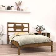 vidaXL Bedframe massief hout honingbruin 90x200 cm