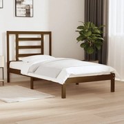 vidaXL Bedframe massief grenenhout honingbruin 90x190 cm 3FT Single