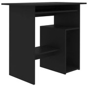 vidaXL Bureau 80x45x74 cm spaanplaat zwart