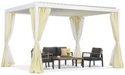 Lagos Premium 3x4 Tuinpunt vrijstaand terras pergola wit