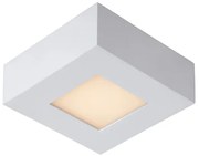 Lucide Brice vierkante plafondlamp 10.8cm 8W wit