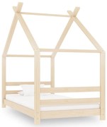 vidaXL Kinderbedframe massief grenenhout 80x160 cm