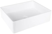 Differnz Solid Waskom 48.5x38x14cm Solid Surface Rechthoek Mat Wit 38.150.03