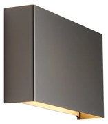 Moderne wandlamp gunmetal 2-lichts - Otan