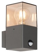 Buiten wandlamp antraciet met bewegingsmelder IP44 - Denmark Modern E27 IP44 Buitenverlichting