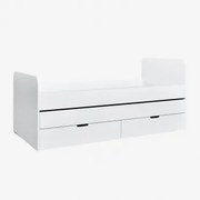 Bed Voor 90 Cm Matras Janete Kids Schuifbed Met Opbergruimte & 90 X 190 Cm - Sklum