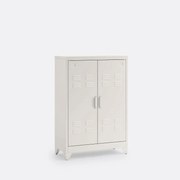 Lage kast in metaal, 2 deuren, Hiba