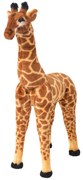 vidaXL Speelgoedgiraffe staand XXL pluche bruin en geel