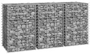 vidaXL Gabion plantenbakken 3 st verhoogd 30x30x50 cm ijzer