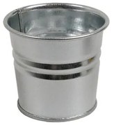 Bloempot, zink, naturel,Ø 7 cm