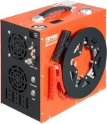 VEVOR PCP-luchtcompressor, 4500 PSI/30 MPa draagbare PCP-luchtbukscompressor - ingebouwd water- en ventilatorkoelsysteem, auto-stop DC12V/AC230V paintball-tankcompressor voor luchtbuks, duikfles