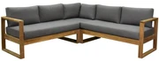 Dubai hoek loungeset 3 delig teak