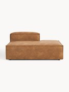 Chaise longue module Lennon van gerecycled leer