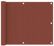 vidaXL Balkonscherm 75x700 cm oxford stof terracotta