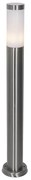 Moderne buitenlamp paal staal met opaal 80 cm IP44 - Rox