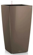 LECHUZA Plantenbak Cubico 40 ALL-IN-ONE hoogglans taupe 18215