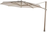 Siesta premium zweefparasol 350 cmØ houtlook frame sand 4 Seasons Outdoor